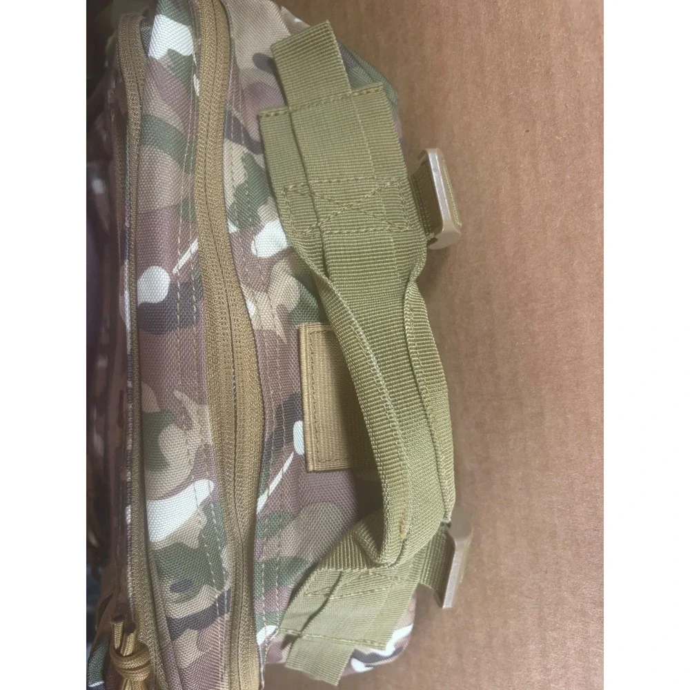 Tactical Backpack Multicam Camo MOLLE Assault Pack Hiking Camping Ruck USA Flag